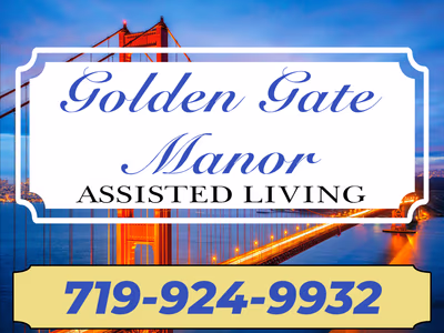 Golden Gate Manor Assisted Living Sign