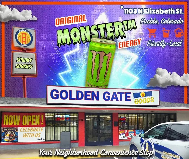 Monster Energy original en Golden Gate Goods, Elizabeth Street